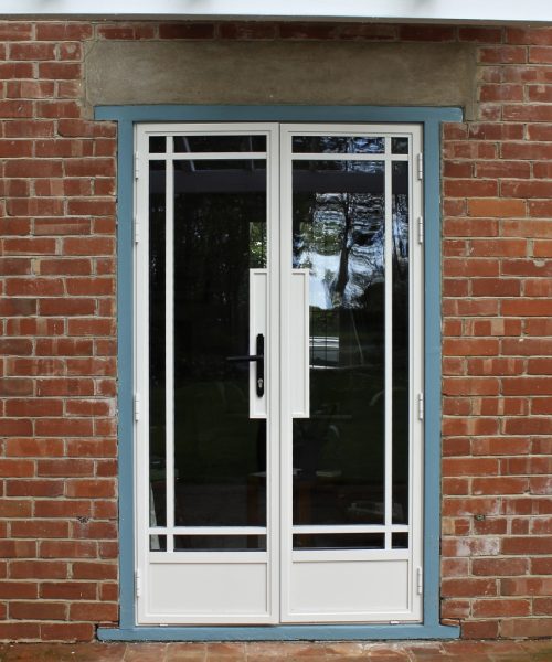 External Floating Lock Design French Door Standard Gloss White No Glazing Bars .jpg